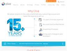 Tablet Screenshot of oliveindia.com